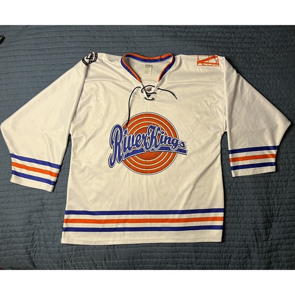 Ot Sports Other - Mississippi River Kings Jersey Men's XL White Hockey 90's Night Promo OT Sports